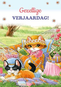 Verjaardagskaart Molly in de hangmat