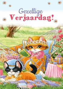 Verjaardagskaart Molly in de hangmat