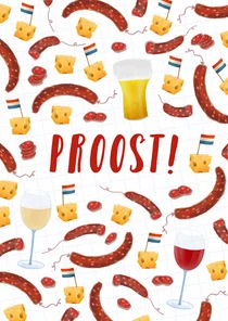 Verjaardagskaart 'Worst-Kaas'-scenario