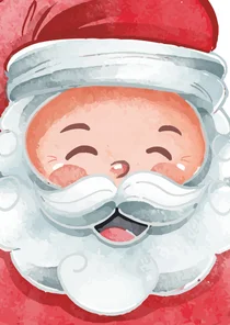 Vrolijke kerstman kerstkaart
