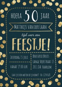 Vrolijke uitnodiging verjaardagsfeest