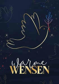 Warme wensen verschilmakers blauw Nederlandstalig