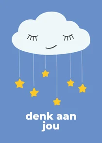 Wenskaart 'denk aan jou' Ronald McDonald Kinderfonds