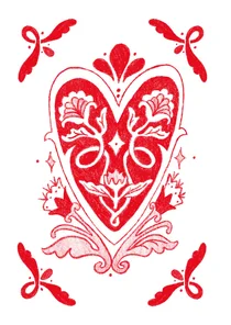 Wenskaart Duchenne Parent Project hartje