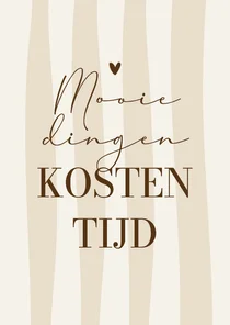 Wenskaart gestreept bemoedigend quote liefdevol