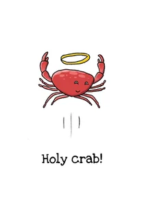 Wenskaart holy crab trots op jou kaart