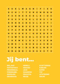 Wenskaart 'jij bent...' Ronald McDonald Kinderfonds