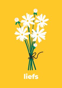 Wenskaart 'liefs' Ronald McDonald Kinderfonds