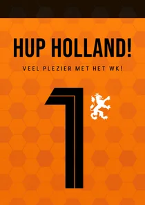 Wenskaart - veel plezier met het WK voetbal 