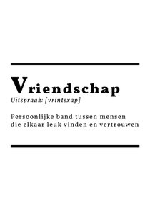 Woordenboek Vriendschap - DH