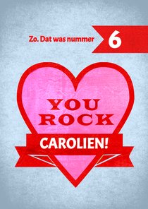 You Rock - stoere kaart voor iemand met kanker