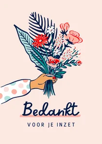 Zakelijke kaart bos bloemen 