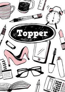 Zakelijke kaart topper van kantoor 