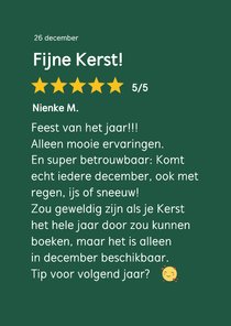 Zakelijke kerstkaart 5-sterren kerst