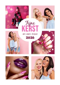 Zakelijke kerstkaart beauty fotocollage nagels make up