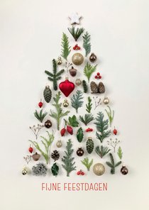 Zakelijke kerstkaart kerstboom grafisch & natuur