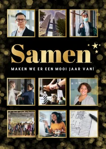 Zakelijke kerstkaart voor medewerkers - Samen 2027