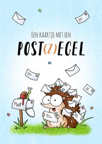 Zomaar kaartje met een post(z)egel