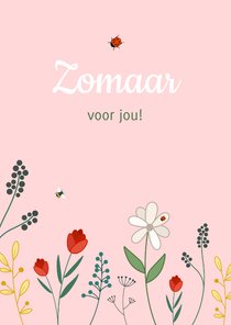 Zomaarkaart bloemen voor jou