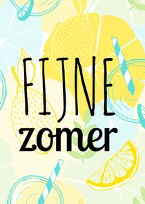 Zomerse kaart met limonade