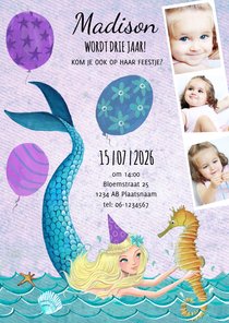 Zwemfeestje zeemeermin