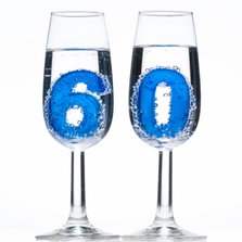 60 in champagne glazen