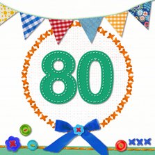 80 jaar  verjaardag -BF