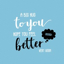 A big hug to you - beterschapskaart