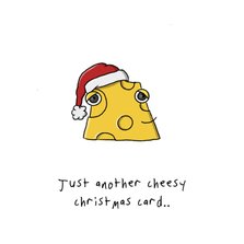 Another cheesy christmas card kerst kaart