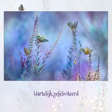 Blauwe vlinder-fantasie
