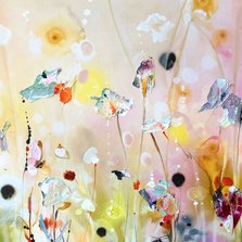 Bloemenschilderij 'Sunlight' van Martine de Ruiter