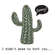 Cactuskaart 'SORRY'