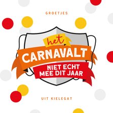Carnavalskaart Breda Kielegat corona confetti 
