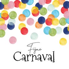 Carnavalskaart feest confetti kleurrijk carnavalskaart alaaf