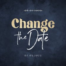 Change the date trouwkaart bruiloft algemeen corona