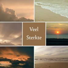 Condoleancekaart zee en wolken - SK