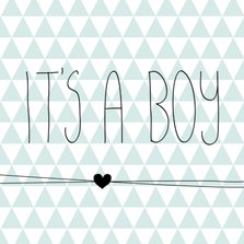 Driehoekjes 'it's a boy'