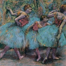 Edgar Degas. Danseressen met blauwe tutu