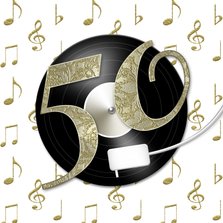 Feest 50 jaar LP goud 