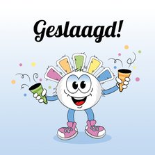 Feestelijke geslaagd kaart