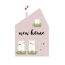 Felicitatie Nieuw huis Illustratie