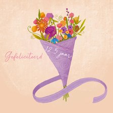 Felicitatiekaart bloemenboeket