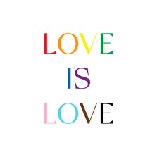 Felicitatiekaart love is love in progress pride kleuren