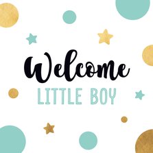Felicitatiekaart welcome little boy