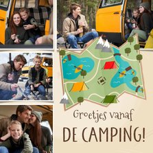 Fotokaart vakantie groetjes vanaf de camping fotocollage