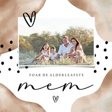 Friese moederdagkaart 'foar de alderleafste mem'