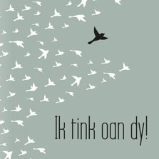 Fryske kaart vogels 'Ik tink aan dy!'