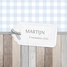 Geboortekaartje Martijn label