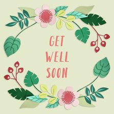Get well soon bloemenrand