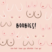 Grappig Boobies valentijnskaart 